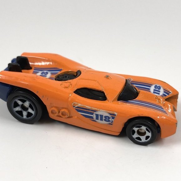 2009 Hot Wheels Orange Race Car Mattel - Picture 3 of 6